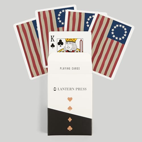 Betsy Ross Flag, 52 cartas para póker para adultos miniatura 6
