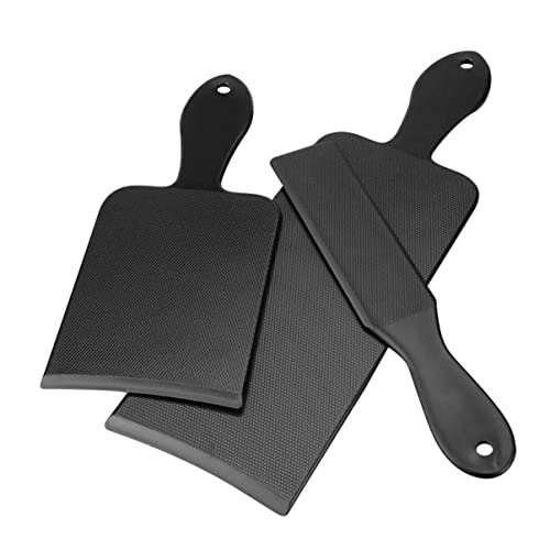 Baluue 3 peças placa de cor de cabelo placa de destaque placa para destacar o cabelo tábua de cabelo paleta de tinta para o cabelo placa para tingir o cabelo abdominais preto