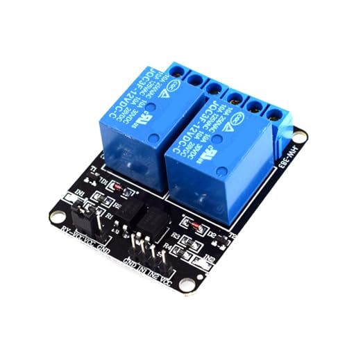 Module relais 12V 2 canaux anti-interférence avec isolation niveau bas - 5