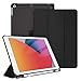 Produktbild Fintie Hülle für iPad 9. Generation 2021/8. Gen 2020/7. Gen 2019 10.2 Zoll mit Stifthalter, ultradünne leichte Schutzhülle mit transparenter Rückseite und Auto Schlaf/Wach Funktion, Schwarz