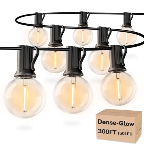 RTTY 300 FT Outdoor String Lights, Patio Light for...