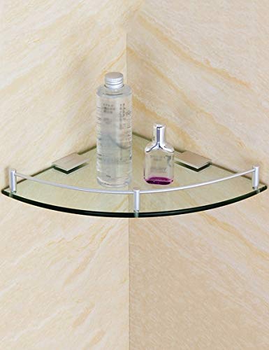 Estante para toallas de baño ideal para organizar duchas modernas con balda de vidrio GZ