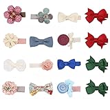 ADARRO 16PCS Baby Girl Hair Clips Toddler Hair Accessories Set Non Slip for Baby Girls Infant Kids Fine Hair(16PCS Clips)