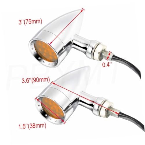 Feu arrière moto LED clignotants rétro accessoire de remplacement pour customisation - 2