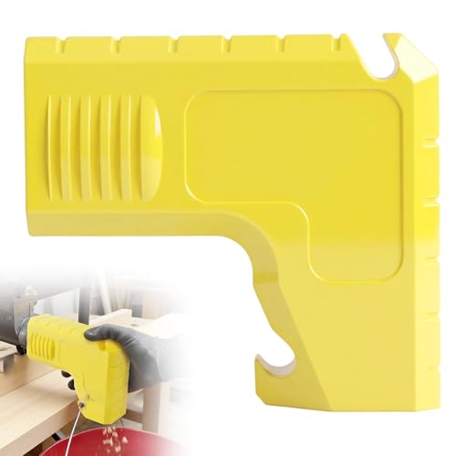 Dust Extraction Adapter for Table Saws 2.05in Compatible with DEWALT Ryobi Craftsman and Skil Compact Saws Fits 52mm Dust Ports and 2 Vacuum Hoses Snap-On Sawdust Collector Accessory