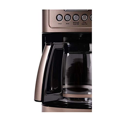 Image of Cuisinart Coffee Maker, 14-Cup Glass Carafe, Fully Automatic for Brew Strength Control & 1-4 Cup Setting, Stainless Steel, DCC-3200UMB, Umber