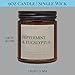 Arctic Wicks Peppermint & Eucalyptus Candle | 9oz Amber Jar | Arctic Wicks Handmade Scented Natural Coconut Beeswax Candles | Prefect Gift For Spa Lovers Non-Toxic 100% USDA Certified Biobased