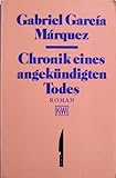 Chronik eines angekündigten Todes - Gabriel García Márquez