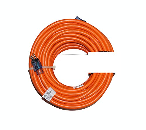 50 Ft 10 Gauge Extension Cord 50 Feet - Powerful 15 Amps, 125 Volts, 1,875 Watt 10/3 Extension Cords 50 Ft Lighted Ends (10 Gauge Extension Cord 50 Ft,Orange) #TOP7
