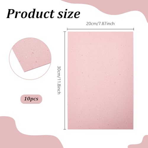Tablas de Fibra para Plantillas Rosa 10 Piezas 7.9x11.8 pulg miniatura 2