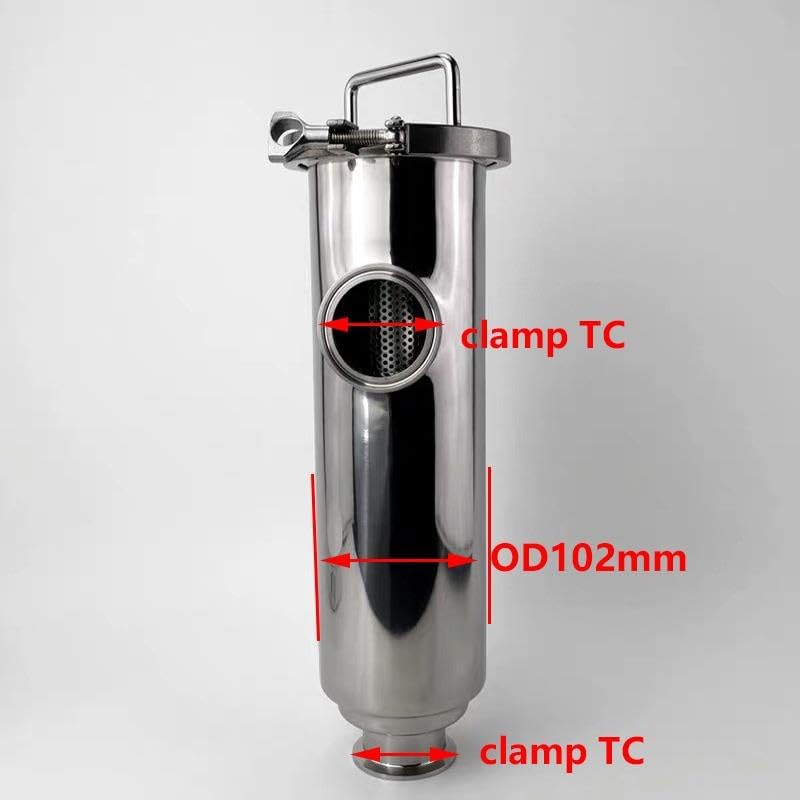 Filtro De Tubería De Triple Abrazadera De Acero Inoxidable SS304/316L, Filt