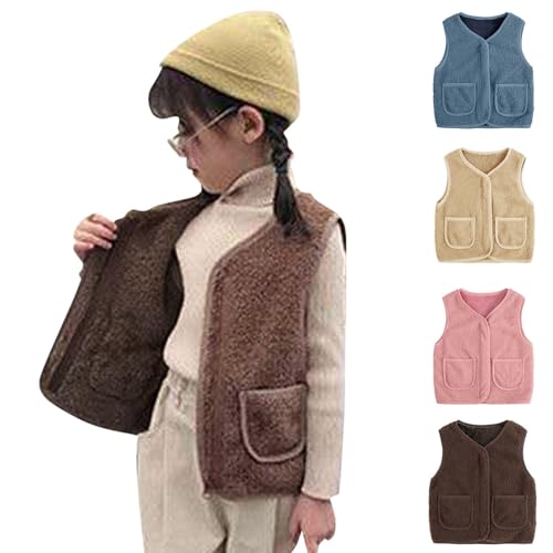 Betadog Toddler Children Boys Solid Warm Thick Spring Winter Sleeveless Vest Clothes Coat Zipper Flower