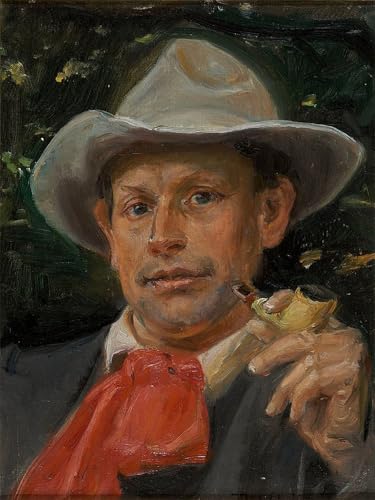 Art Tableau Portrait d'Andersen Nexø par Michael Ancher Affiche Impression Toile 60x90cm