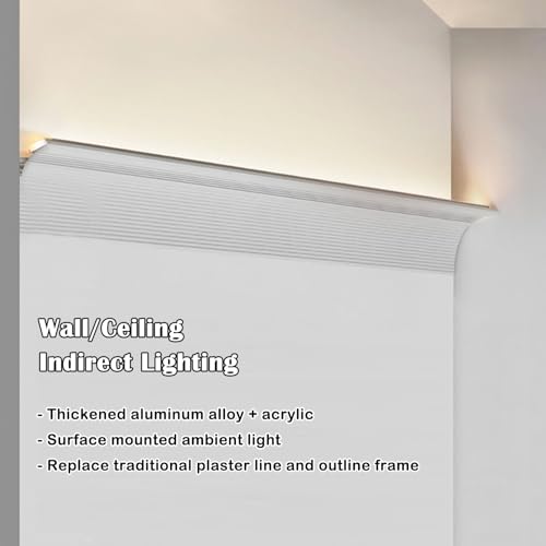 Profilé mural LED architectural en aluminium anodisé avec diffuseur haut de gamme - 3