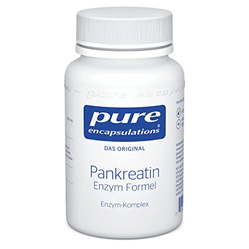 Pure Encapsulations - Pankreatin Enzym Formel - Hochwertiger Enzym-Komplex mit Protease Amylase und Lipase - 60 Kapseln