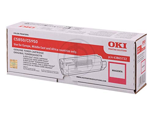 Toner magenta OKI C 5850 N idéal pour les rapports colorés au bureau