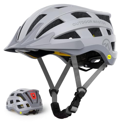 OutdoorMaster Gem II MIPS Bike Helmet with Light - Lightweight