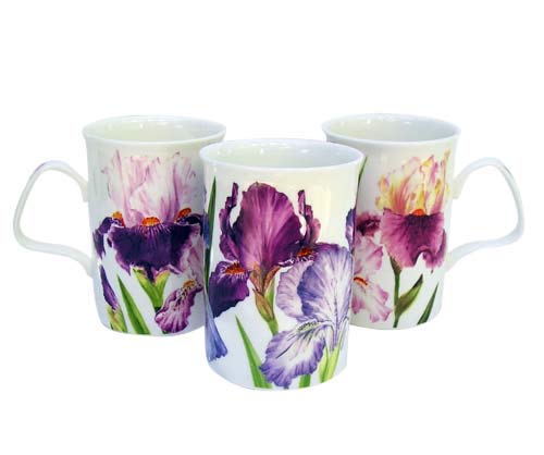 Roy KirkhamDunoon Iris Pink Lancaster Fine Bone China Mug