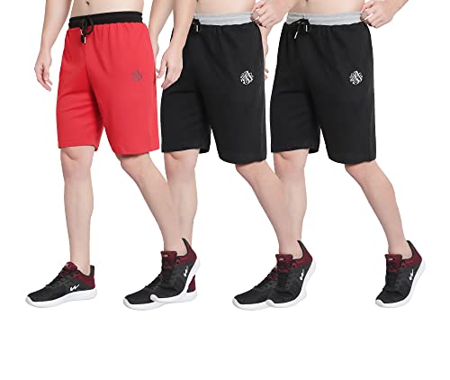 Image of OORA Men's Plus Sizes Cotton Shorts M to 5XL, 28 to 48 Inches Waistline