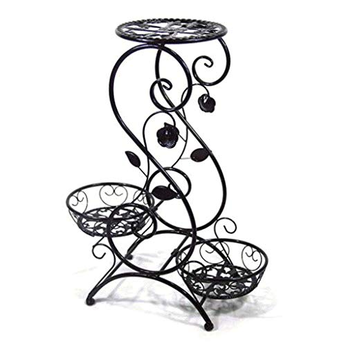 UNbit Soporte for Flores, Soporte clásico for Plantas en Niveles, Decorativo, for jardín, Patio, Planta de pie, Estante for macetas, Estante de exhibición, sostiene Maceta con