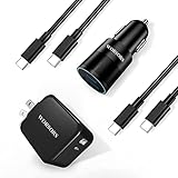 USB C Fast Charger Kit, WORSORS 30W PD Wall/Car Charger 2-Port Compatible for Samsung Galaxy...