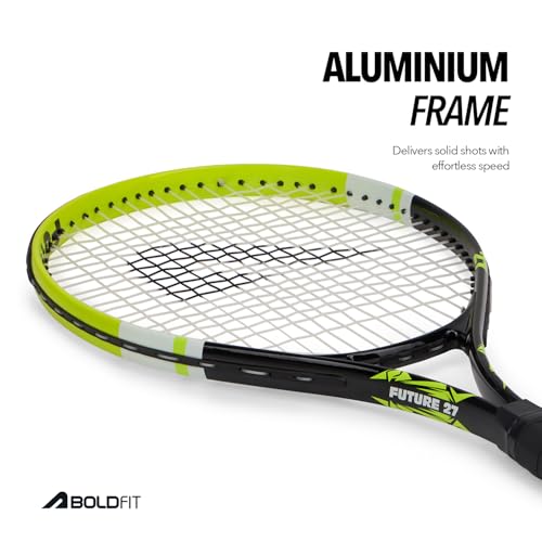 Image of Boldfit Tennis Racket for Adults with Cover Carbon Lightweight Racquet for Practice