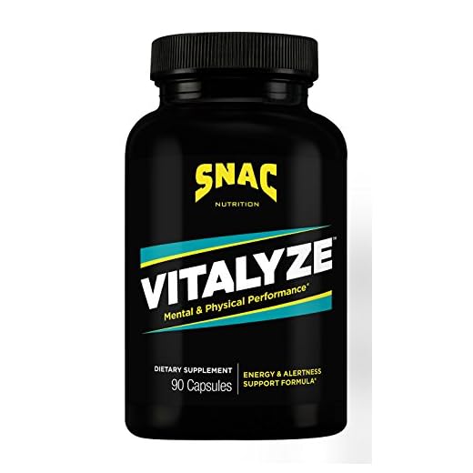 SNAC Vitalyze Mental Alertness and Physical Performance Energy Enhancer, 90 Capsules