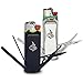 LighterBro Stainless Steel Lighter Sleeve Set (2 Pack) Cool Lighters Case with Multi-Tool & Survival Tool, Cool Gadgets - Compatible with Clipper & BIC Lighters (Steel Stealth & Icon Silver)