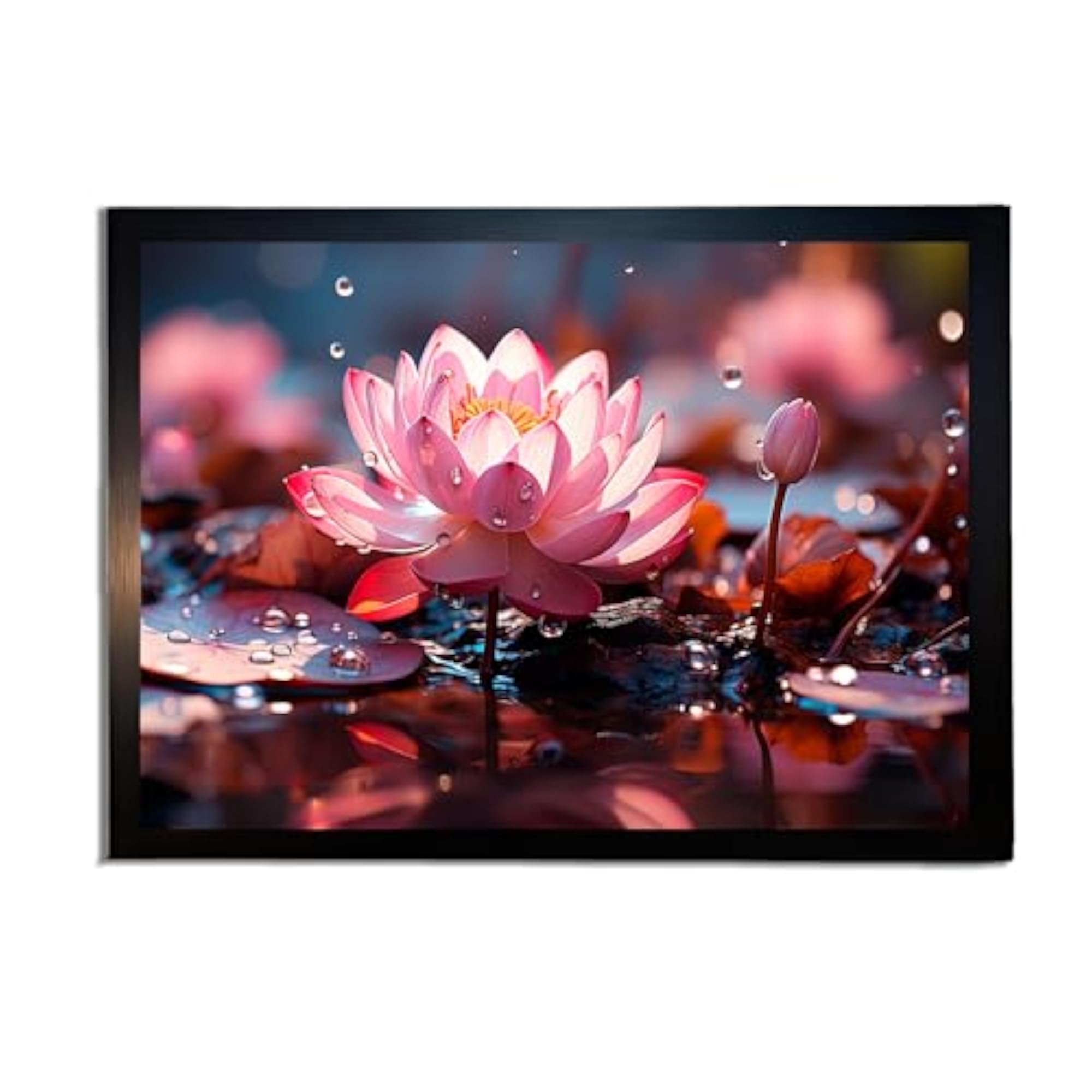 Elegant Lotus Flower Wall Art
