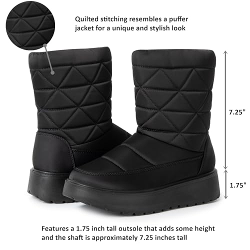 Alpine Swiss Zoey Women’s Winter Boots | Waterproof Snow Booties | Faux Fur Lined Warm Cozy Comfortable | Anti-Slip Sole | Stylish Outdoor Shoes3
