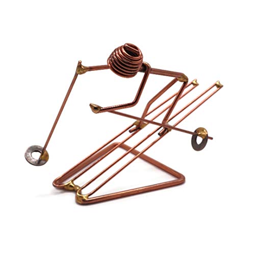 Slalom Ski Collectible Handmade Metal Art Figurine