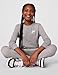Nike Kid's Sportswear Embroidered Long-Sleeve T-Shirt, Dark Grey Heather, Medium