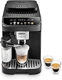 VARIETÀ DI PREPARAZIONI fino a 7 ricette : Magnifica Evo De’Longhi prepara l’espresso perfetto con chicchi appena macinati, fino a 7 ricette disponibili con un solo tocco; Crea bevande personalizzate a base di latte e caffè