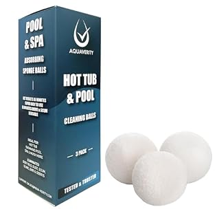 AQUAVERITY lot de 3 balles nettoyantes pour spa