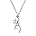 Deer Silver Buck Necklace Pendants