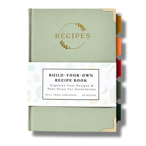 Kikaze Collection Blank Recipe Notebook | Blank Recipe Book to