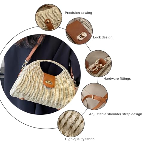 Sac en paille contre l'encombrement : le sac de plage idéal pour voyager léger - 5