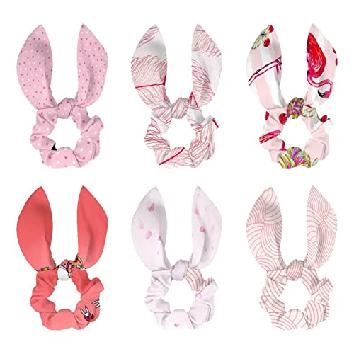 Chouchous pour cheveux nœud papillon lot de 6 anti-casse pour élastique queue de cheval femme robuste