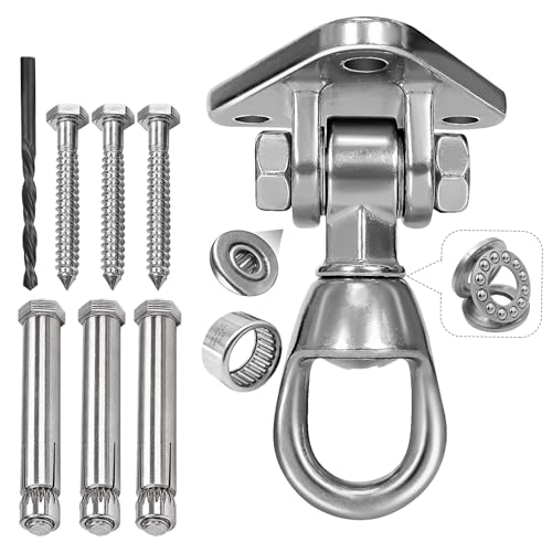 Yyiwhmy Heavy Duty Swing Hanger Bracket 304 Stainless Steel Swing Mount for Indoor/Outdoor Porch Swing, Hammock, Gym Rings, Punching Bag Hardware
