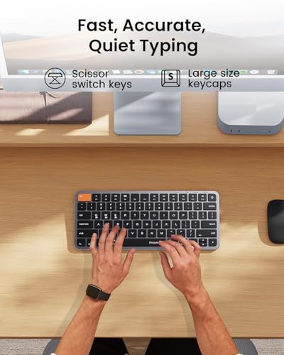 ProtoArc K90-A Backlit Bluetooth Keyboard for Mac/iPad, Space Gray - image 6