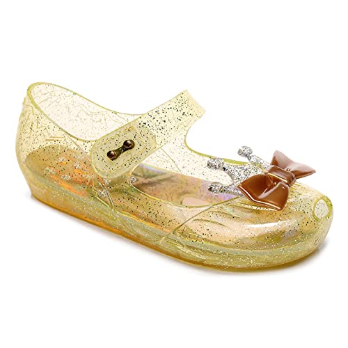 Image of Princess Jelly Sandals for Girls Toddler Dress Up Shoes Cosplay Clear Sandals Summer Cute Little Kids Glitter Sparkle Party Dancing Mary Jane