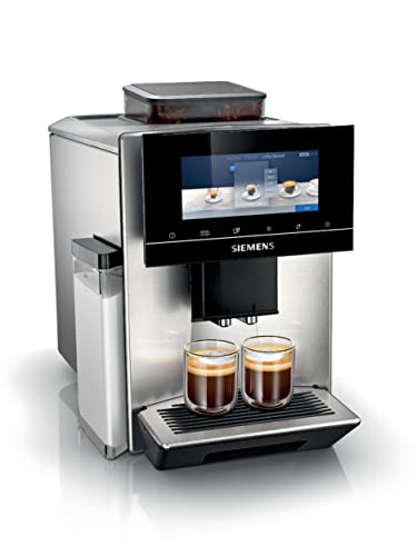 Siemens, cafetera superautomática, EQ900, Modo Barista, 2 molinillos cerámicos, Display Touch&Slide de 6,8 , conectividad Home Connect, acero inoxidable, TQ903R03