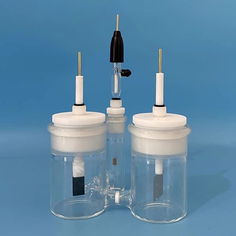Celda electroquímica en forma de H con electrodo de referencia 250ml-250ml-30ml