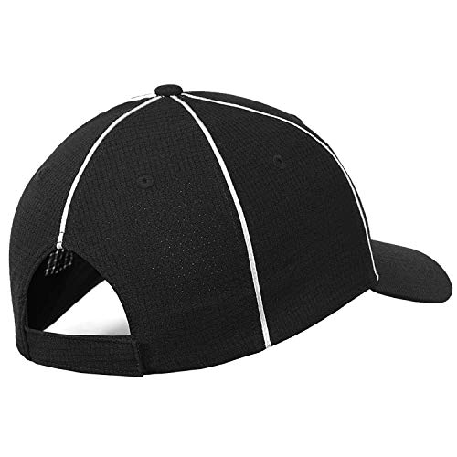 image for FitsT4 Sports FitsT4 Referee Hat Black with White Stripes Official Cap