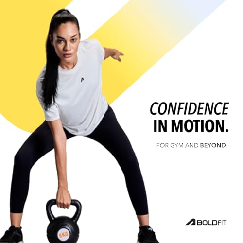 Image of Boldfit Tshirt for Woman Relaxed fit Gym Tshirt for Women Workout Lightweight t Shirt for Woman Breathable Women t Shirt Round Neck t Shirts for Ladies Gym Dress