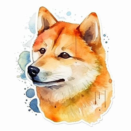 Image of Yoonek Graphics Shiba Inu Dog Vinyl Decal Sticker for Car, Laptop, Tumbler, More. #001662