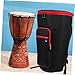 HAMPPLIES Djembe Bag Capacity Oxford Backpack for African Drum Ergonomic Design Comfortable Carry for Musicians and Gig Transport