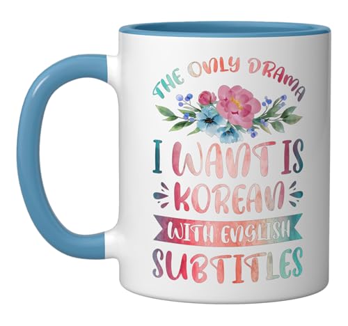 Taza de cerámica con diseño de drama coreano 11 oz miniatura 1
