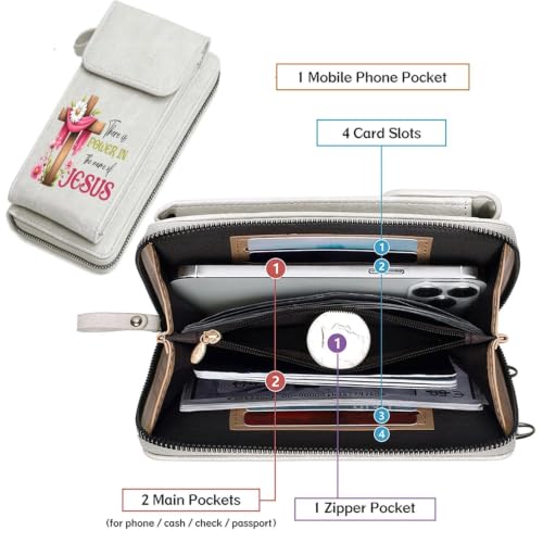 Image of KUKOO Small Crossbody Bags for Women PU Leather Cell Phone Purse Wallet with Credit Card Slots