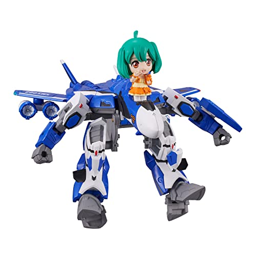 Figura VF-25G Messiah Valkyrie Michael Blanc con Ranka Lee de 10 cm Tiny Session Macross Frontier
